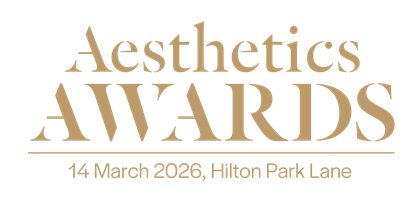 The official Aesthetics Awards 2026 event logo