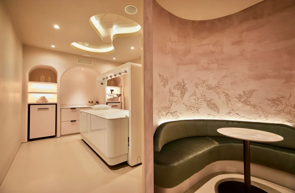 Interior of a private aesthetics and wellness clinic