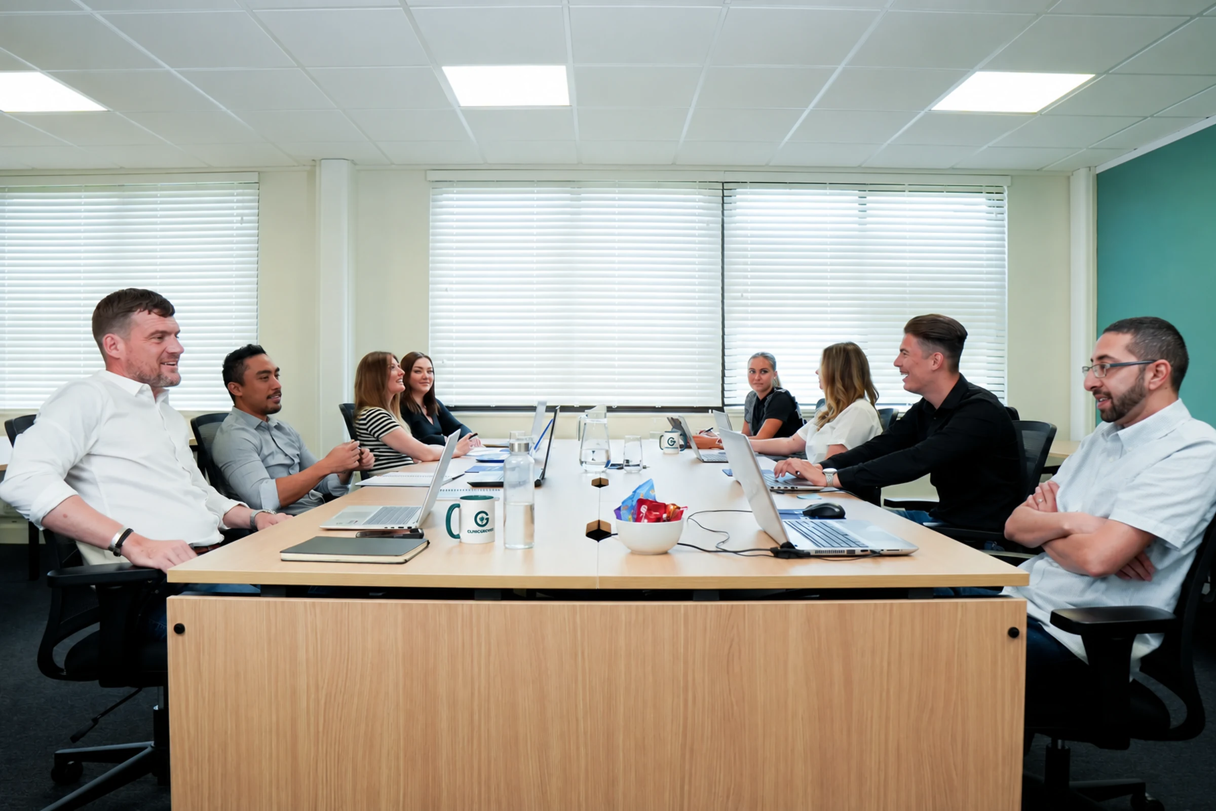 Our team in a marketing planning discussion